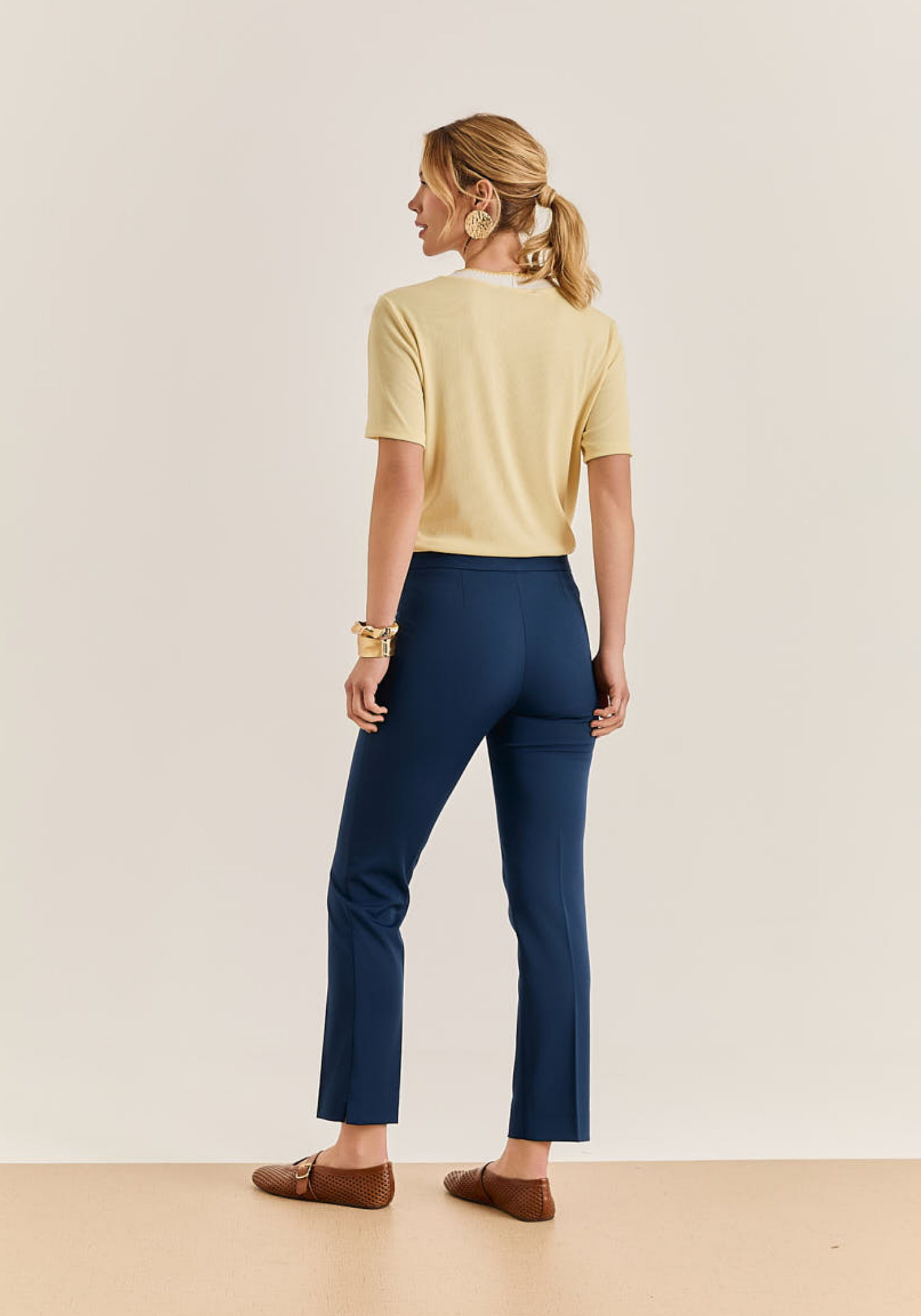 05 calca alfaiataria reta two way marinho