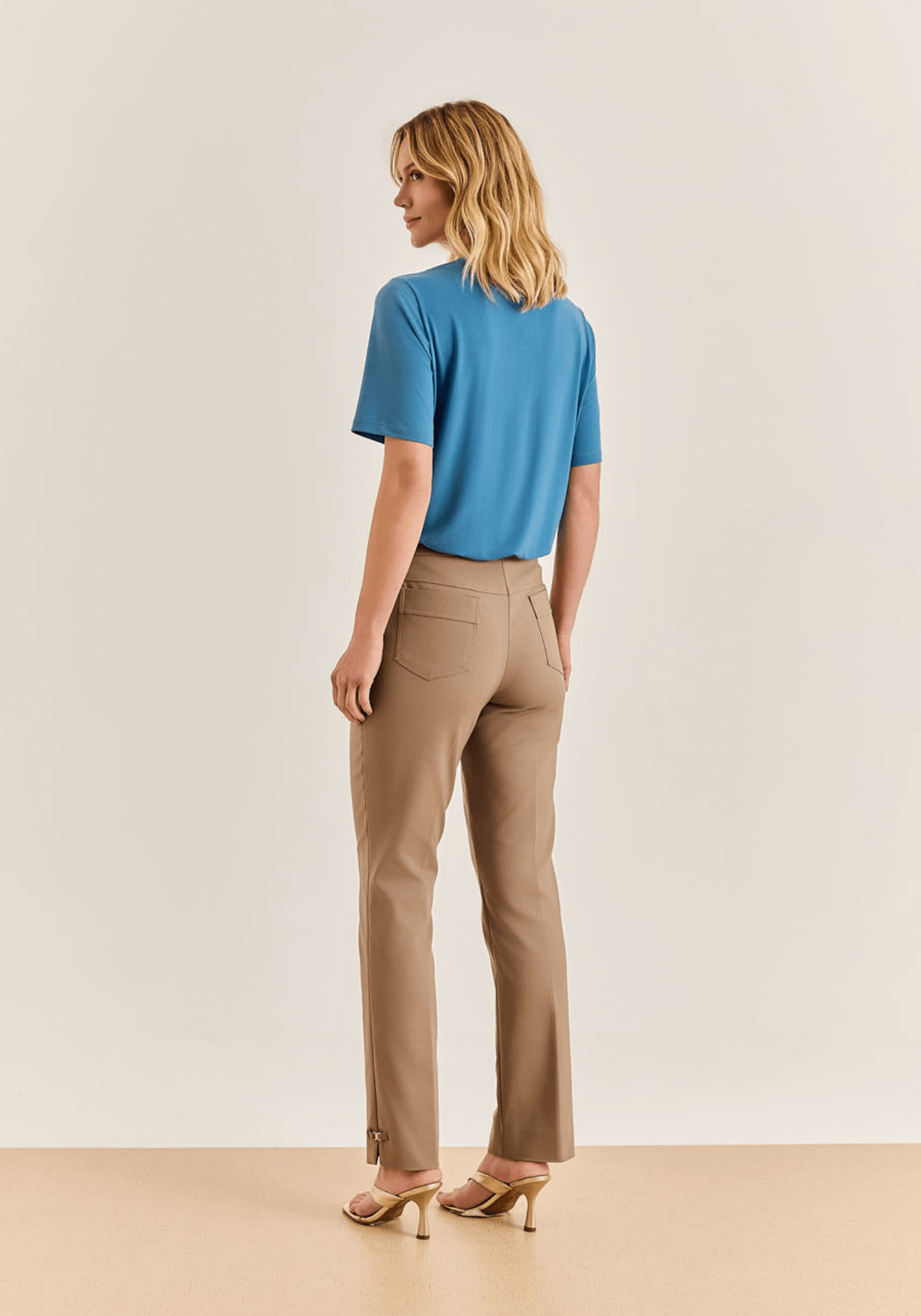 05 calca cropped alfaiataria kaki