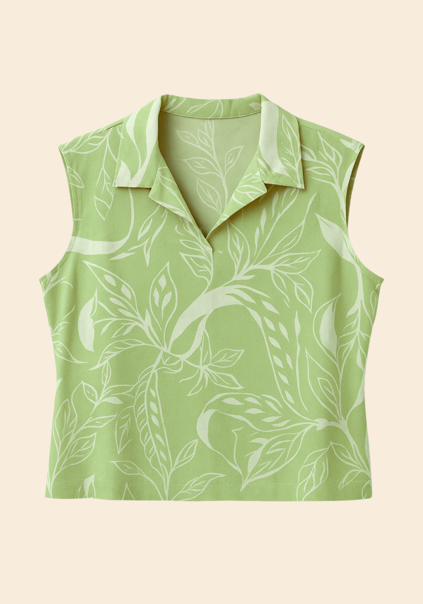 01 regata de malha ramada verde