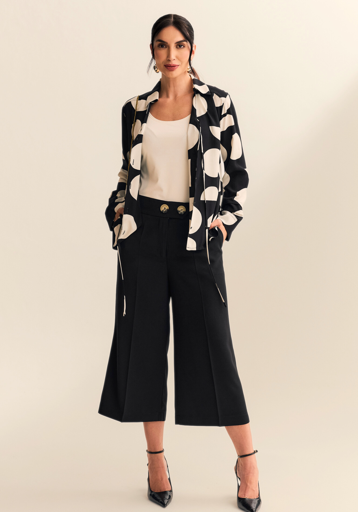 03 pantacourt wide leg gloria preto