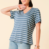 01 blusa de malha listrada azul mescla