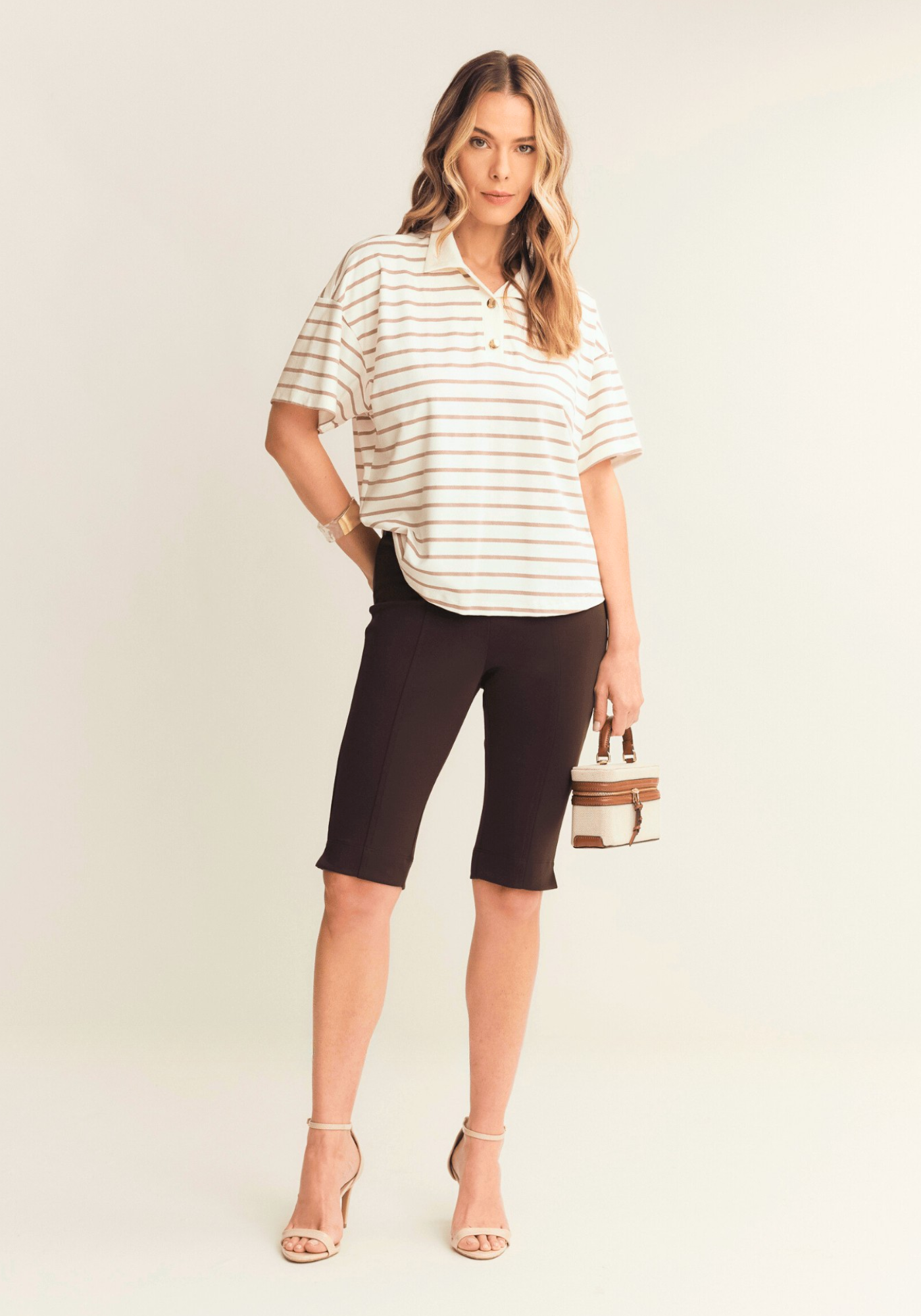 08 bermuda montaria tec elastico marrom