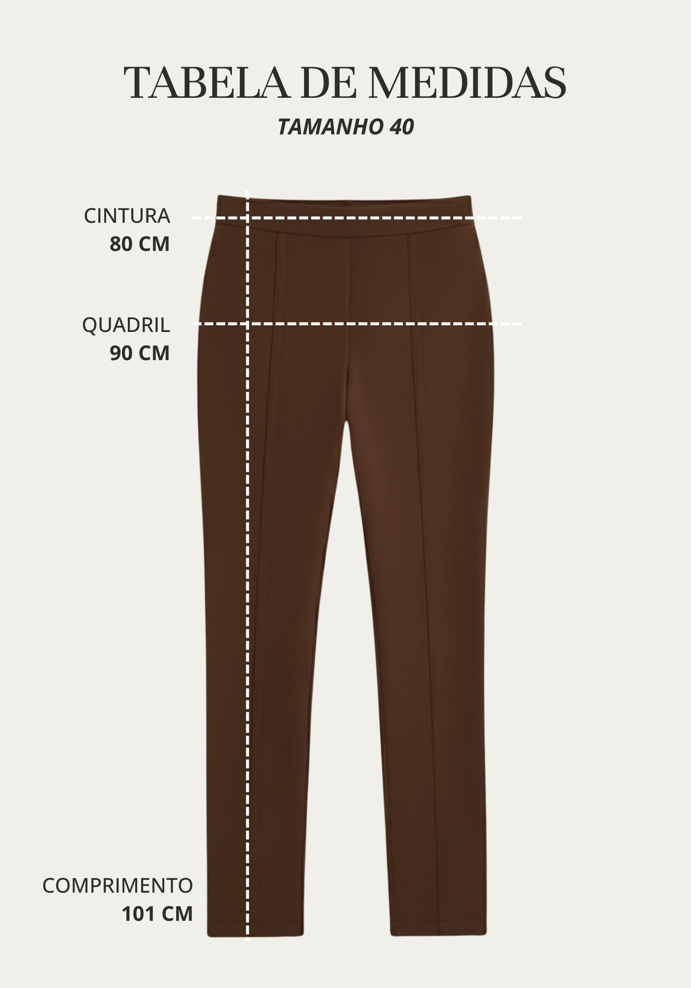 01 calca basica de malha elastico reforcado no cos mascavo