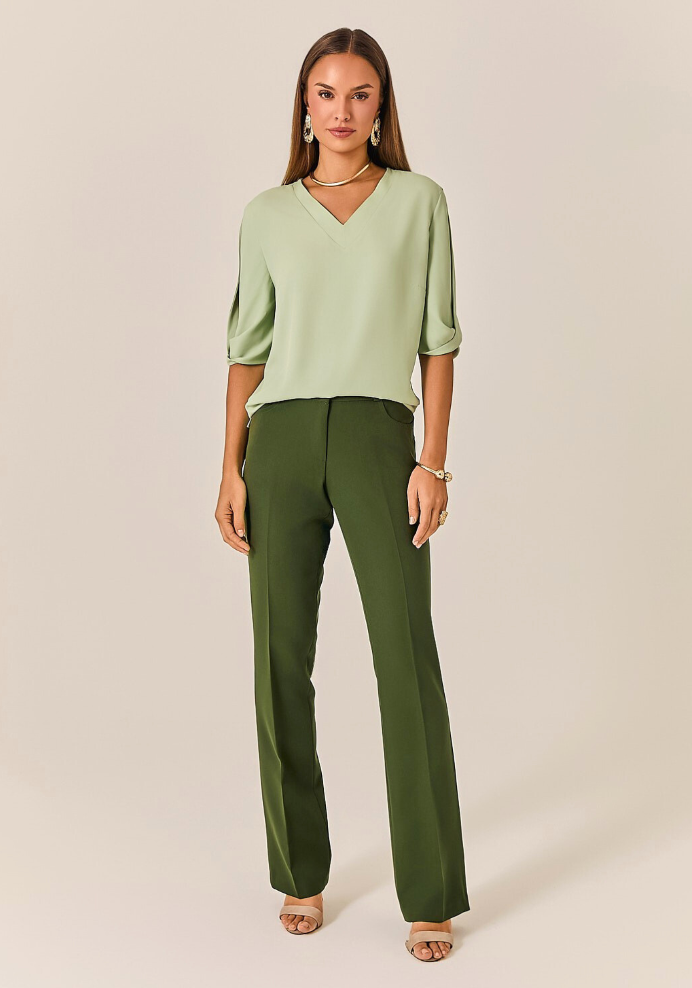 03 calca semi flare avila militar